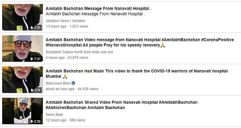 अमिताभ के कोरोना पॉजिटिव होने के बाद का नहीं है ये वीडियो,सच जानिए