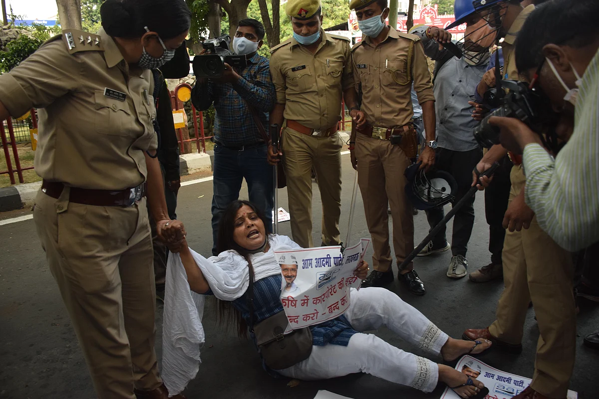 लखनऊ में विरोध प्रदर्शन