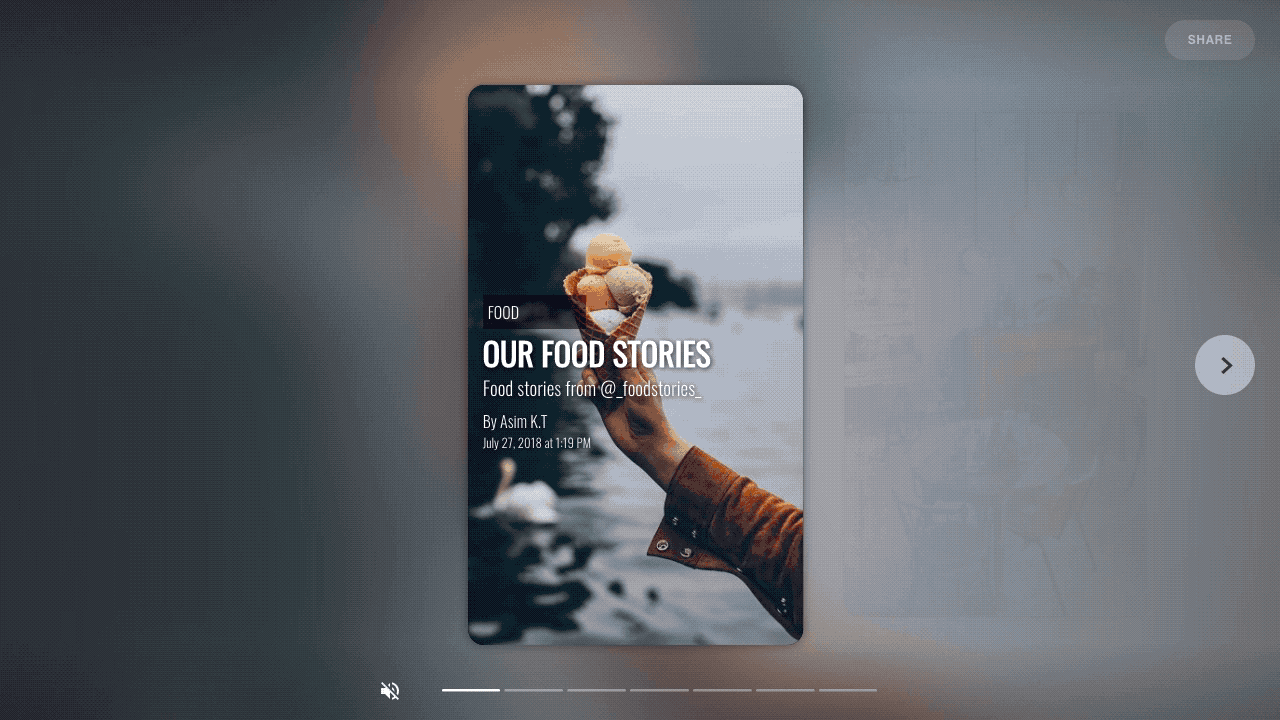 A demonstration of the new visual storytelling format, AMP Stories, created at Quintype.