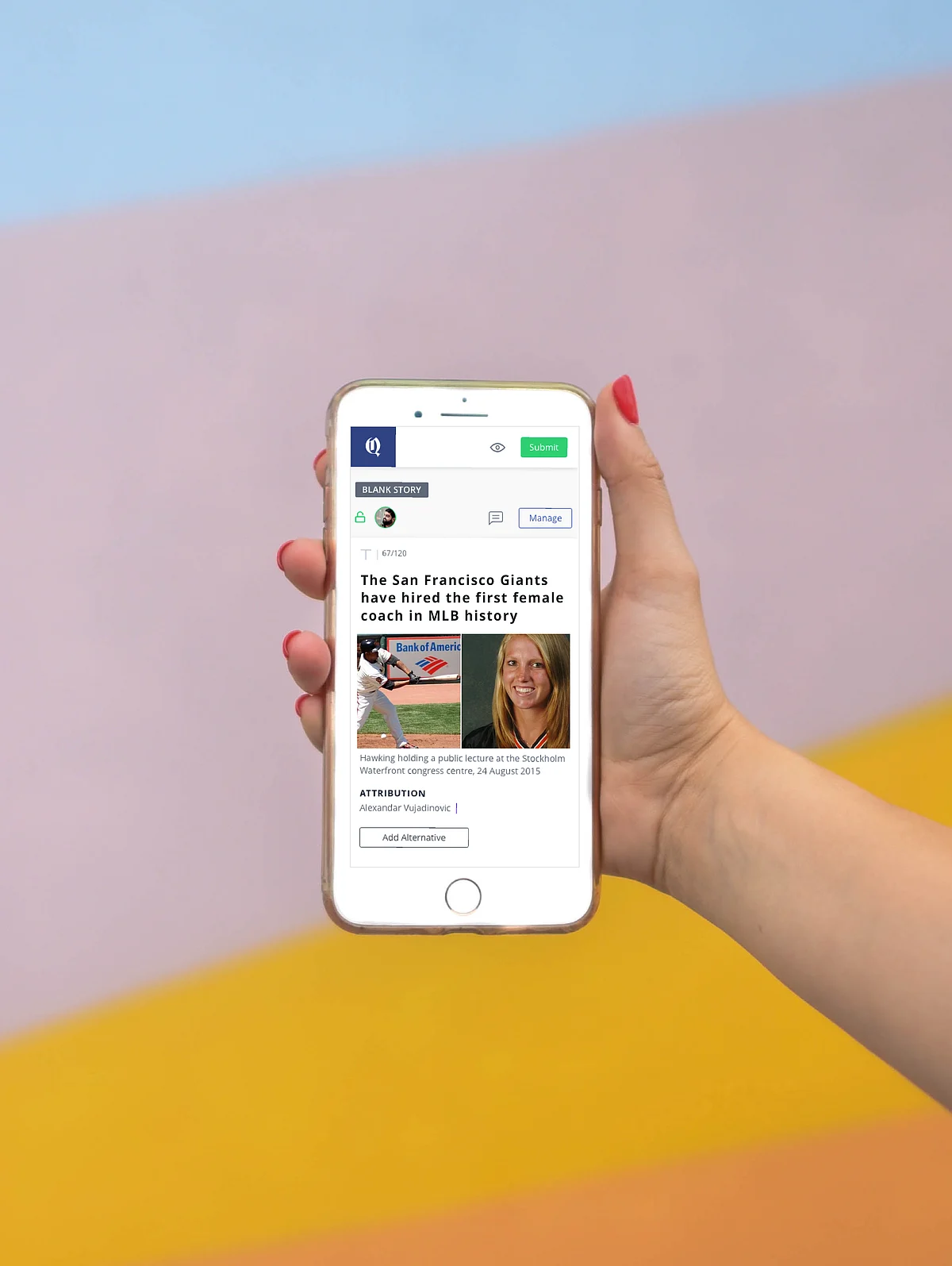 Creating a story on Bold CMS