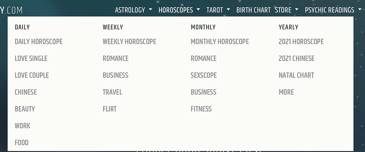 Create a beautiful astrology website with bold cms