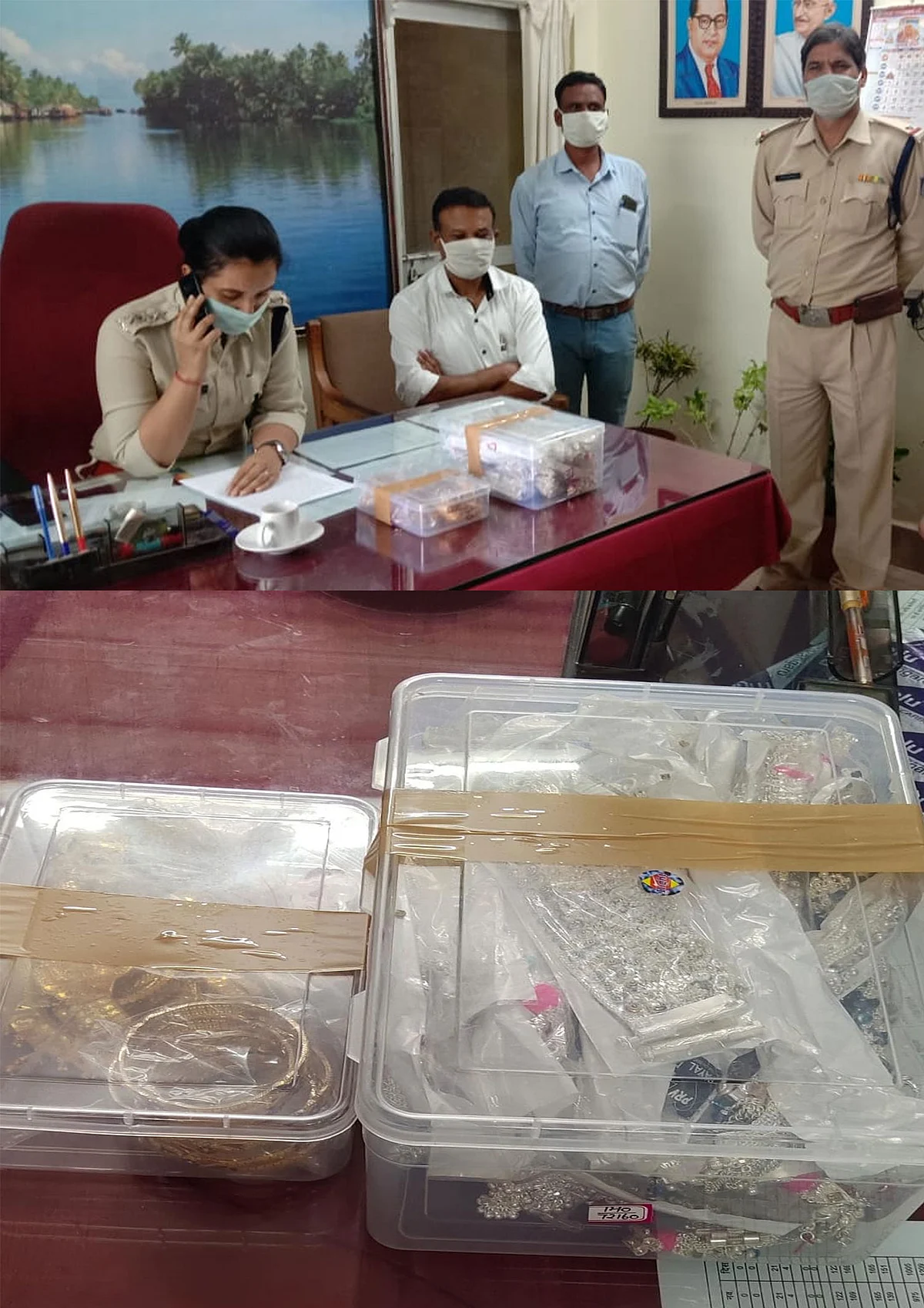 पुलिस ने कार से जब्त किये 20 लाख के संदिग्ध जेवरात, मामला दर्ज