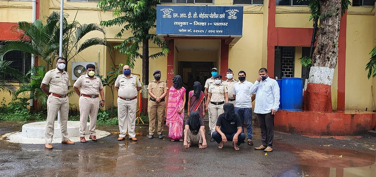 बोईसर पुलिस ने महिला की हत्या के मामले में चार आरोपियो को हरियाणा से किया गिरफ्तार