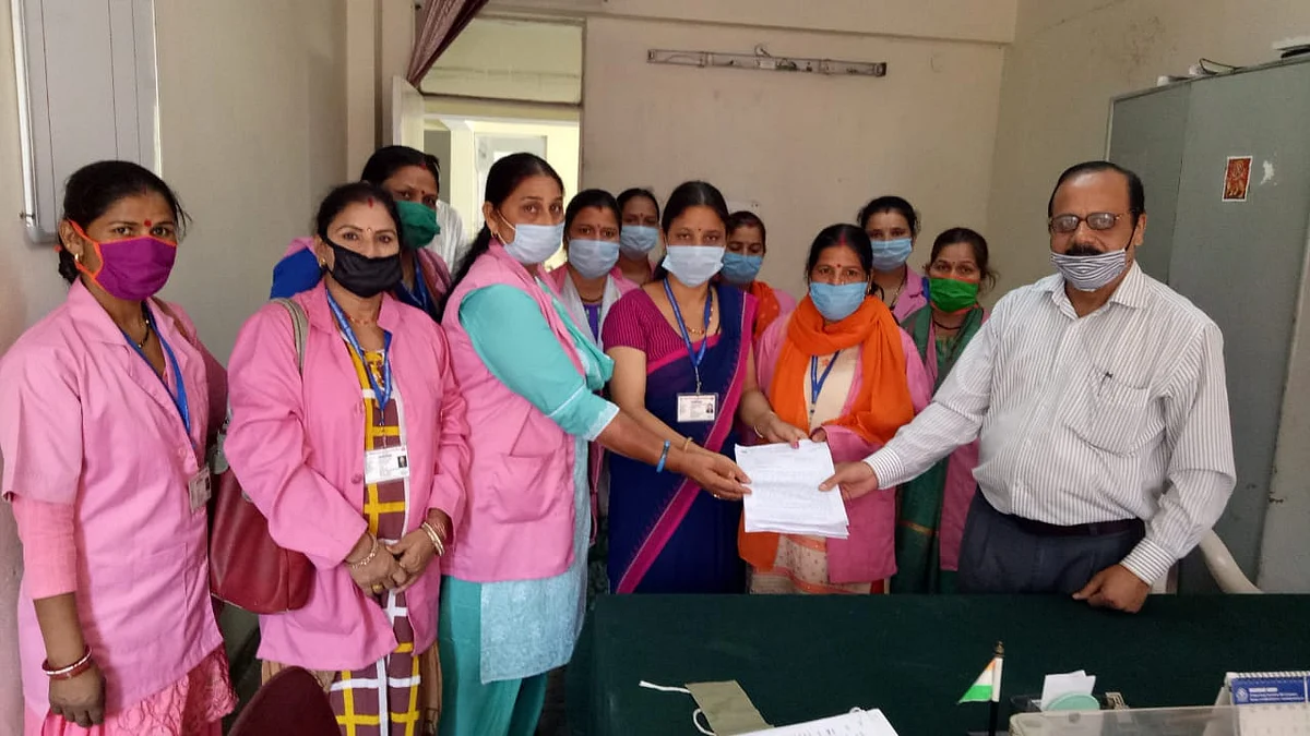 आशा वर्कर्स ने दी आंदोलन की चेतावनी