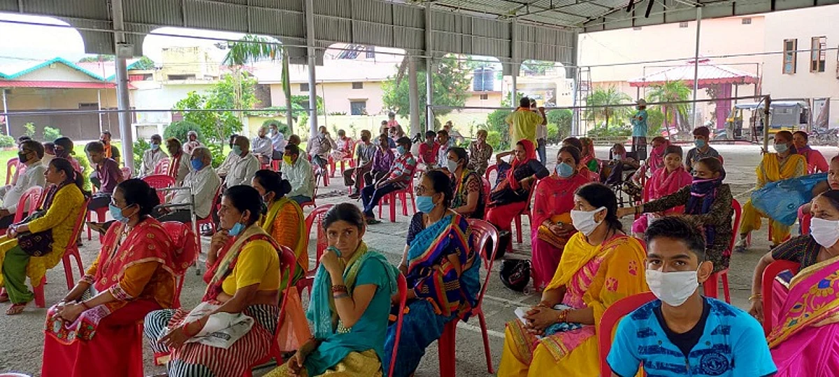 आरएसएस ने दिव्यांगजनों के साथ मनाया रक्षाबंधन