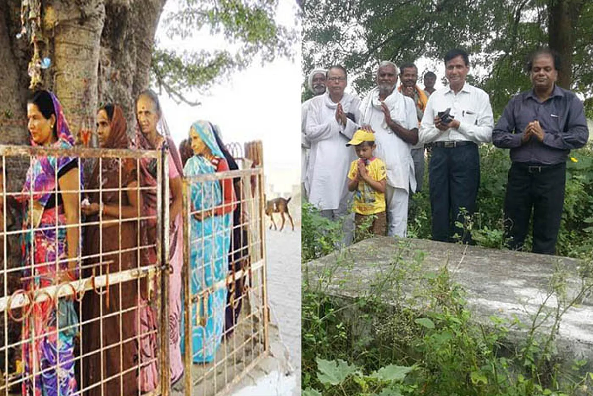पितृ विसर्जनः पूर्वजों की आत्मा की शांति को दिन भर चला अनुष्ठान