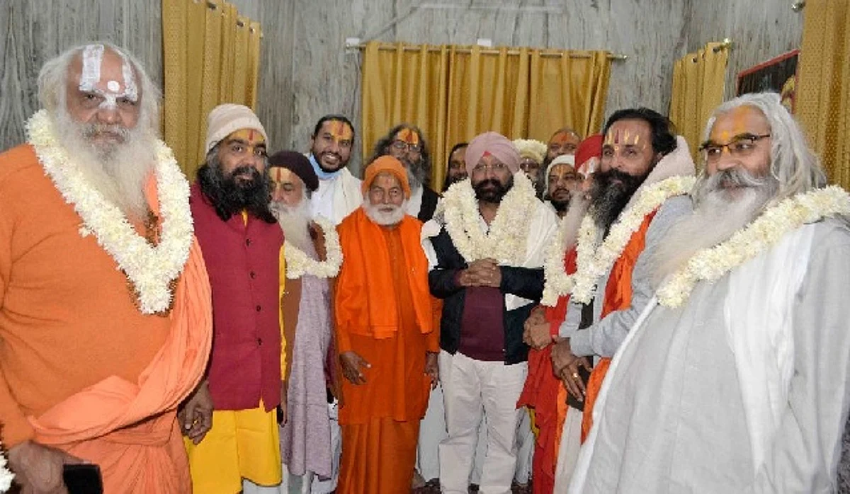 बैरागी संतों ने किया स्थानीय प्रतिनिधियों का स्वागत