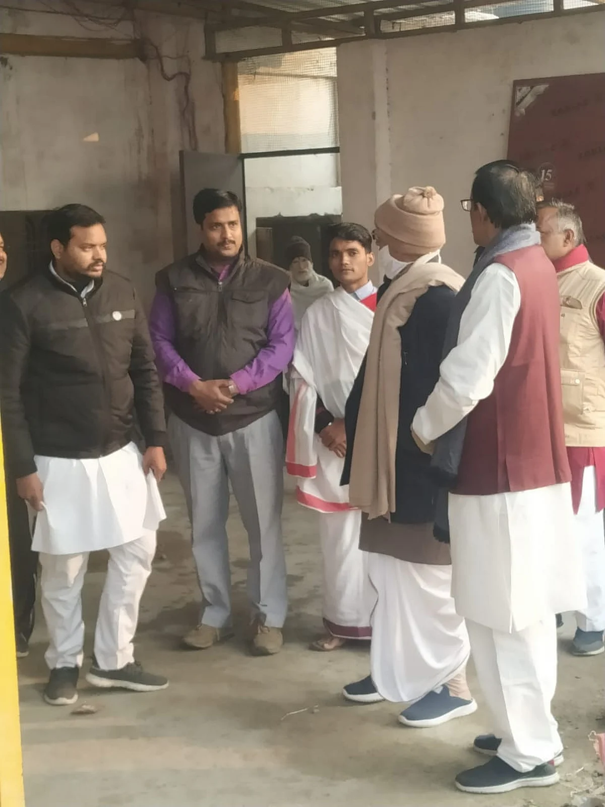 चंपत राय नृसिंह मठ पहुंच चल रहे विकास कार्यो को देखा