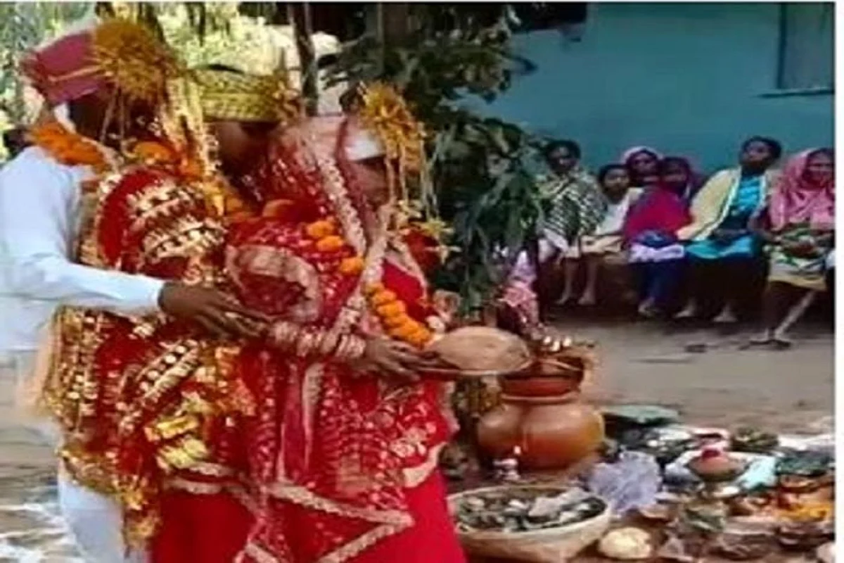 एक लड़के से दो लड़कियों के विवाह का विडियो हुआ वायरल