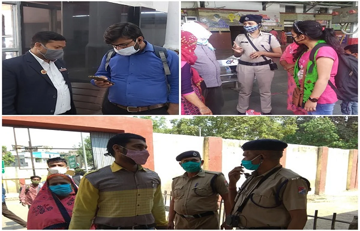 होली व बढ़ रहे कोरोना मामले को लेकर आरपीएफ व रेलवे प्रशासन हुआ सख्त
