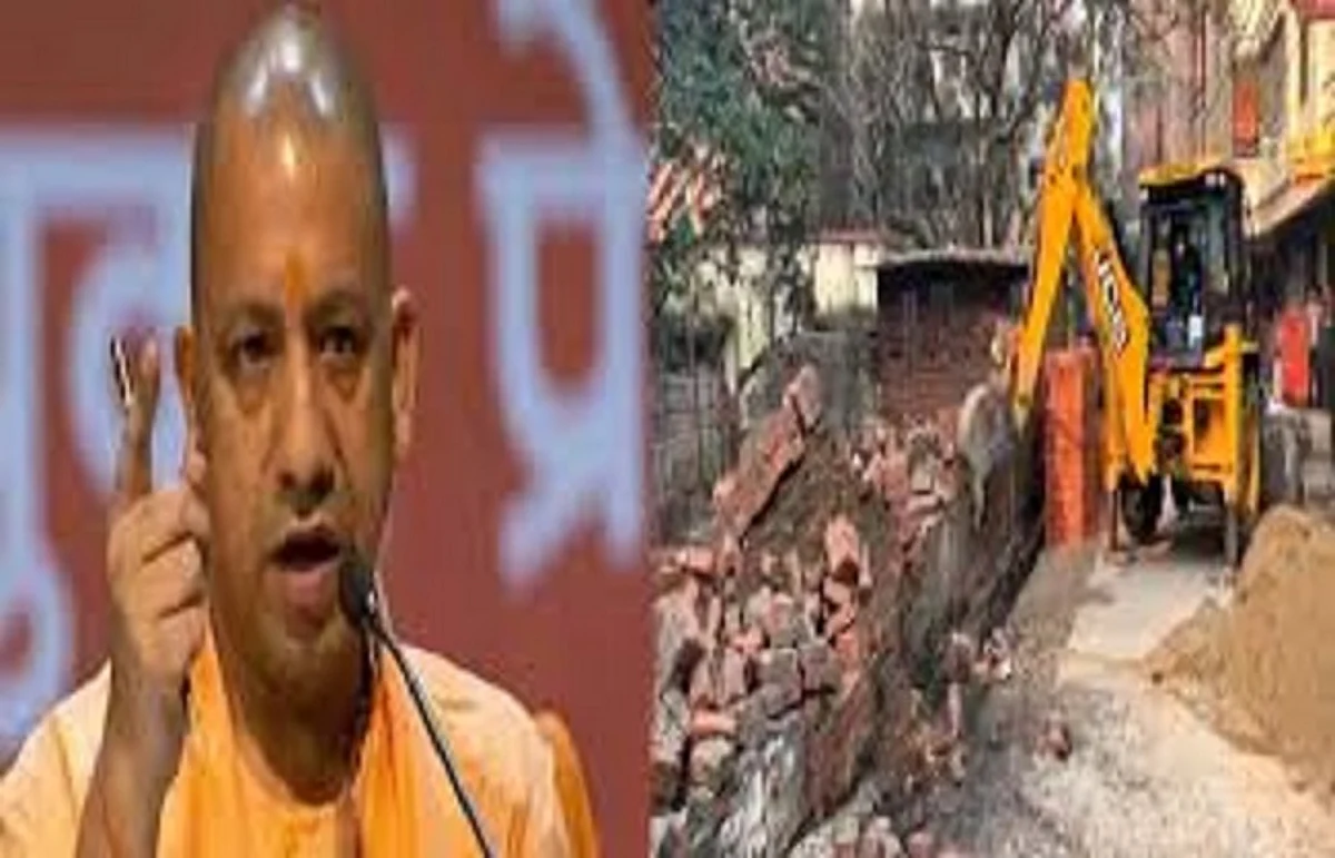 अब दिल्ली में भू माफियाओं पर चला मुख्यमंत्री योगी का बुलडोजर