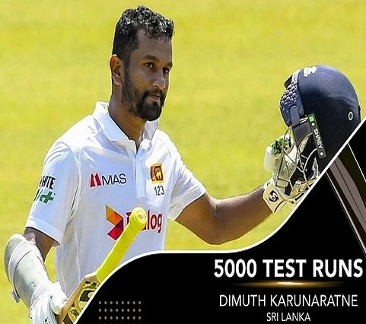 टेस्ट क्रिकेट में 5,000 रन बनाने वाले 10वें श्रीलंकाई बल्लेबाज बने दिमुथ करुणारत्ने