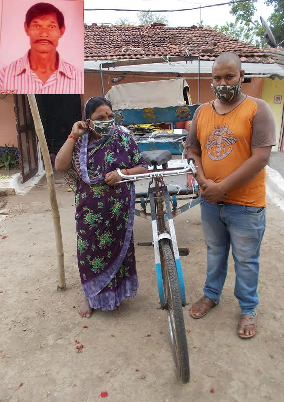 पत्नी और बेटे ने पूरी की रिक्शा चालक रामू की अंतिम इच्छा