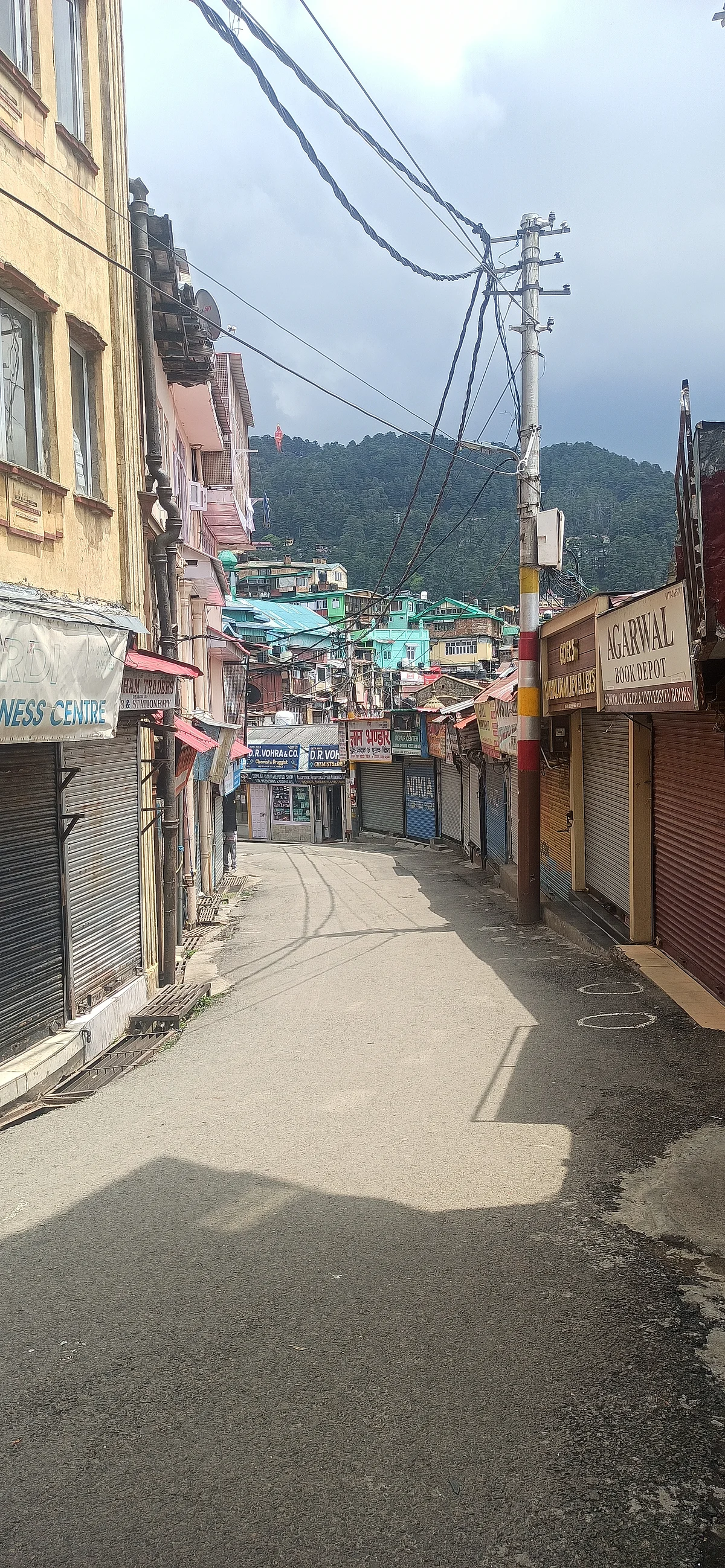 हिमाचल : कोरोना कफर्यू के पहले दिन बाजारों में पसरा सनाटा