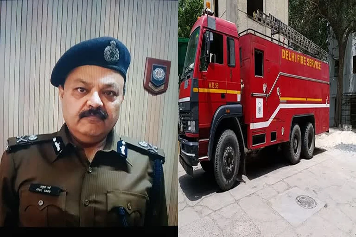 दिल्ली फायर सर्विस ने काम किया शुरू