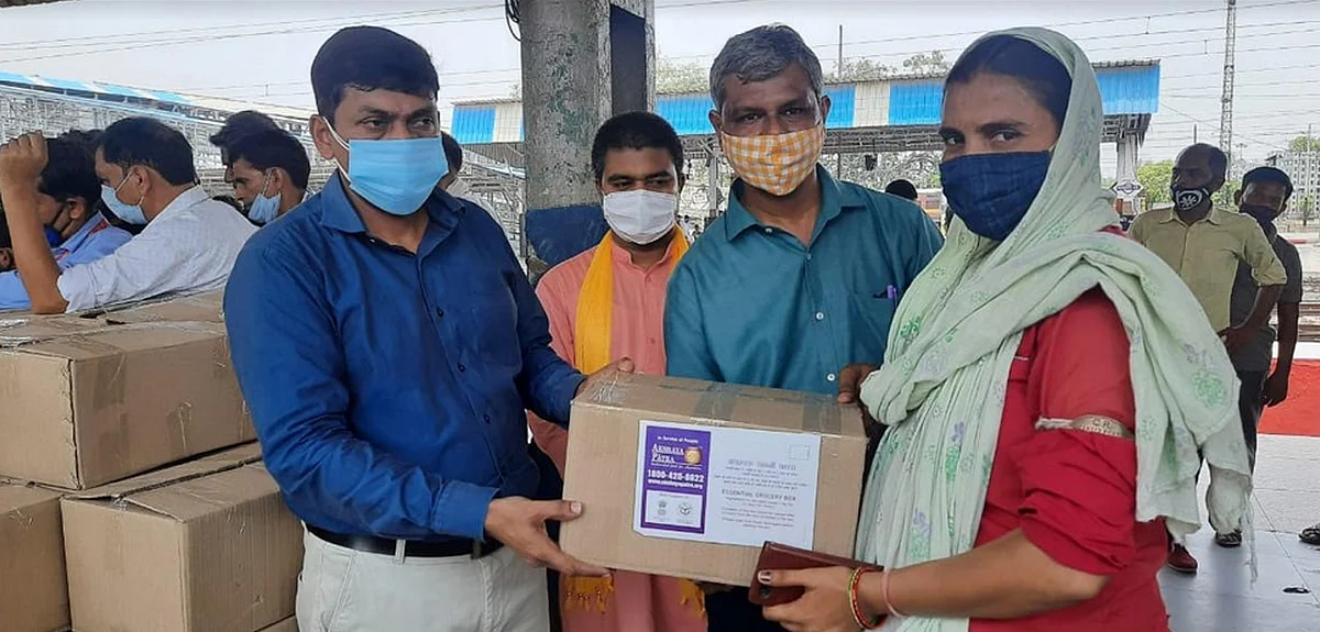 सभी जरूरतमंदों तक पहुंच रही अक्षय पात्र की मदद : विभाग प्रचारक