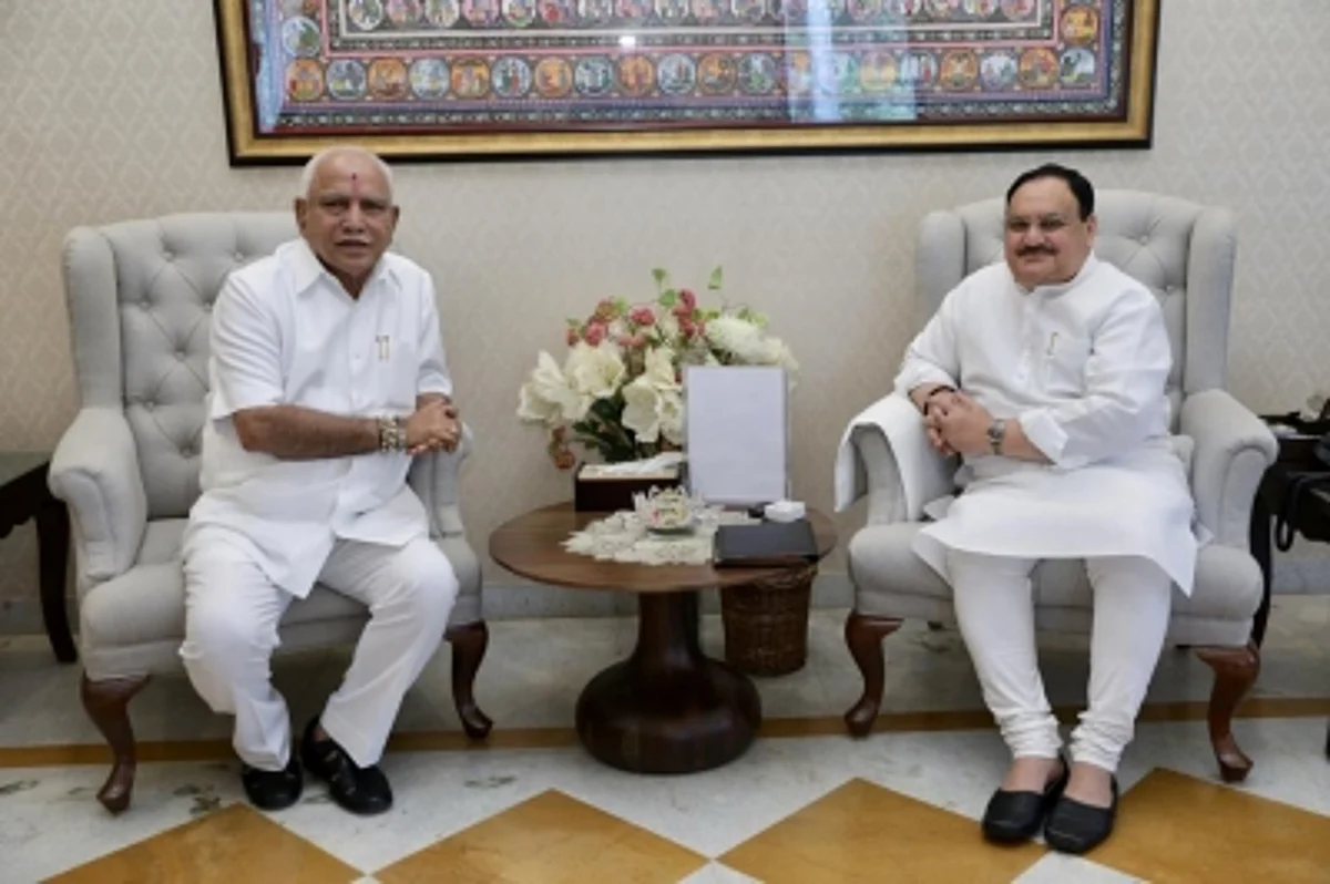 येदियुरप्पा इस्तीफे की अफवाहों के बीच नड्डा-शाह-राजनाथ से मिले