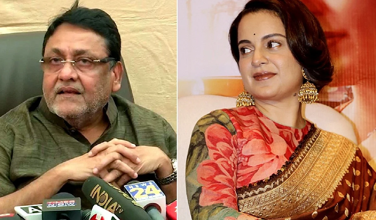 कंगना रनौत पर नवाब मलिक का तीखा हमला, कहा- एक्ट्रेस ने ड्रग्स के नशे में हाई होकर दिया 'भीख में आजादी' वाला बयान