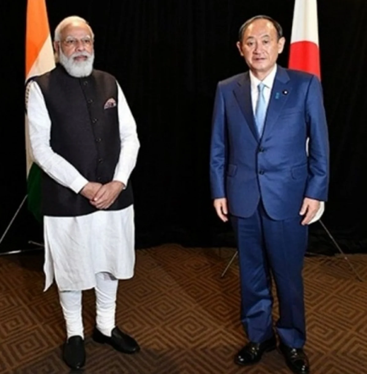 जापान के पूर्व प्रधानमंत्री सुगा ने मोदी से की मुलाकात