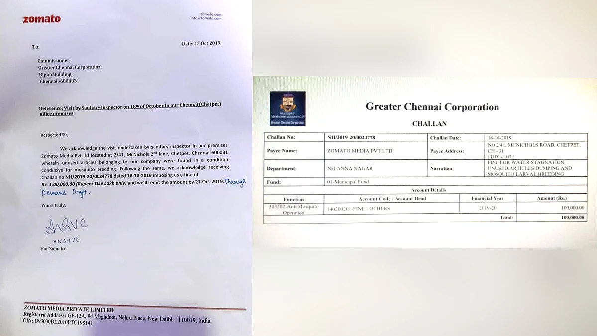 Zomato Invoice