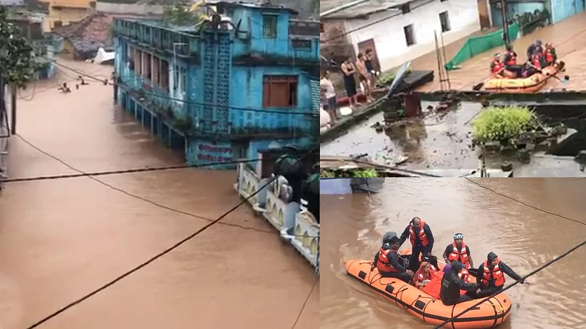 गाडरवारा: शक्कर नदी में आई बाढ़, नगर सेना टीम द्वारा रेस्क्यू ऑपरेशन जारी