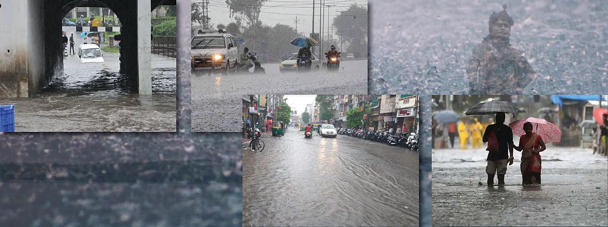भोपाल : झमाझम बारिश से भीगी राजधानी, अगस्त में पहली बार हुई इतनी बारिश