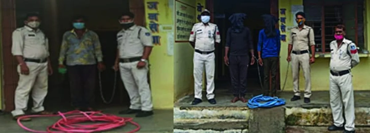 शहडोल : पुलिस गिरफ्त में आये चोरी के तीन आरोपी, 1 फरार