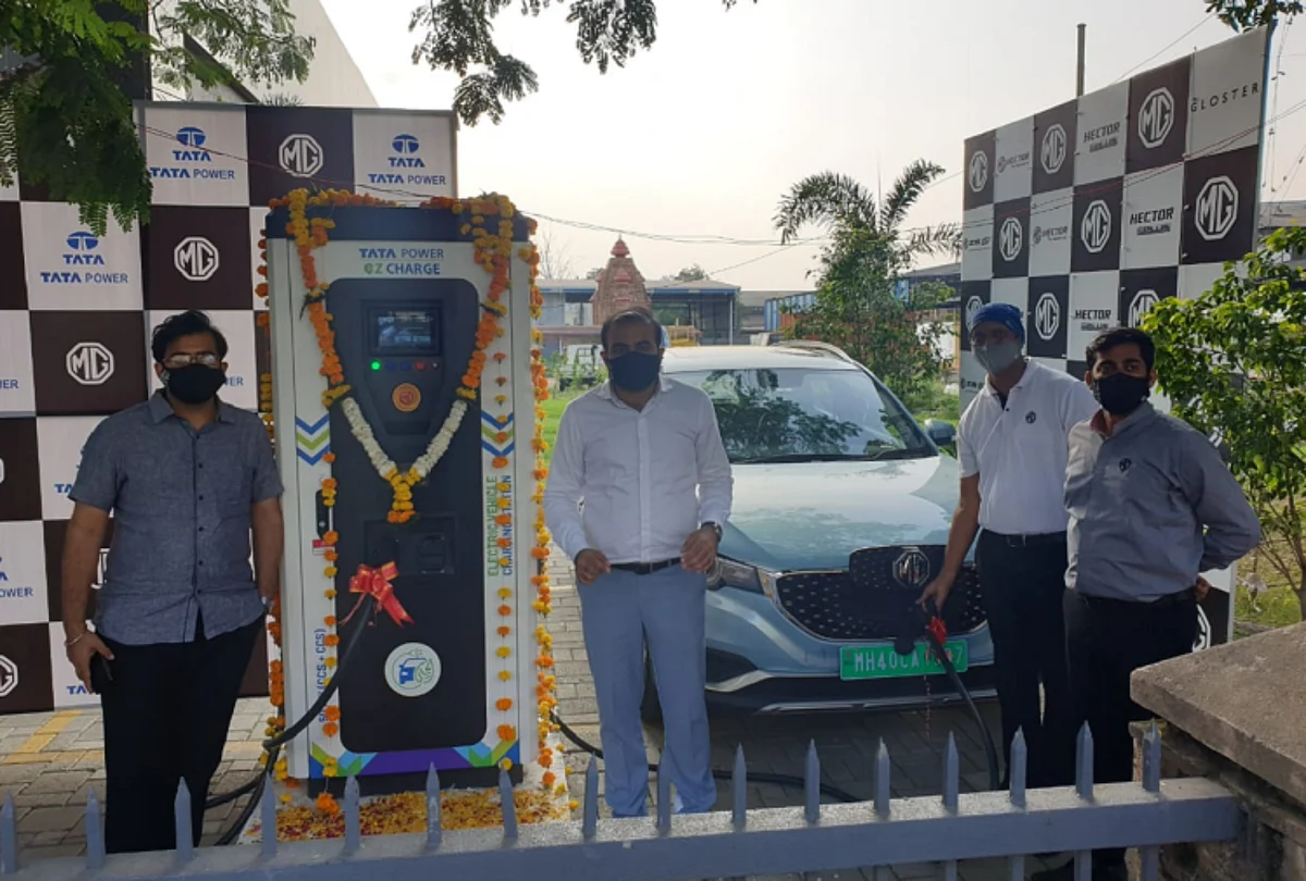 MG Motor-Tata Power ने मिलकर शुरू किया नागपुर में पहला ईवी चार्जिंग स्टेशन