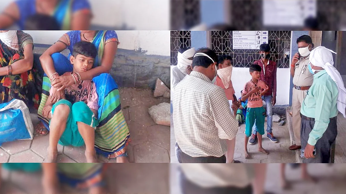 नरसिंहपुर: कार और ऑटो की हुई टक्कर, बालक ने फोन कर एंबुलेंस को किया सूचित