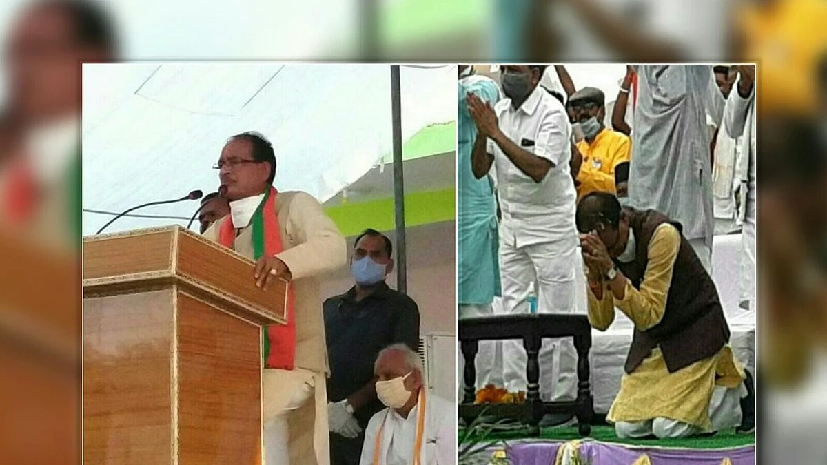 घुटनों पर बैठकर प्रणाम करने के मामले में अब CM ने ली प्रतिज्ञा, कही ये बात