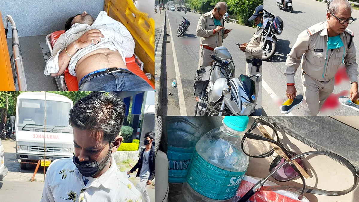 राजधानी में बाइक डिवाइडर से टकराने से हुआ बड़ा हादसा, 2 की हालत नाजुक