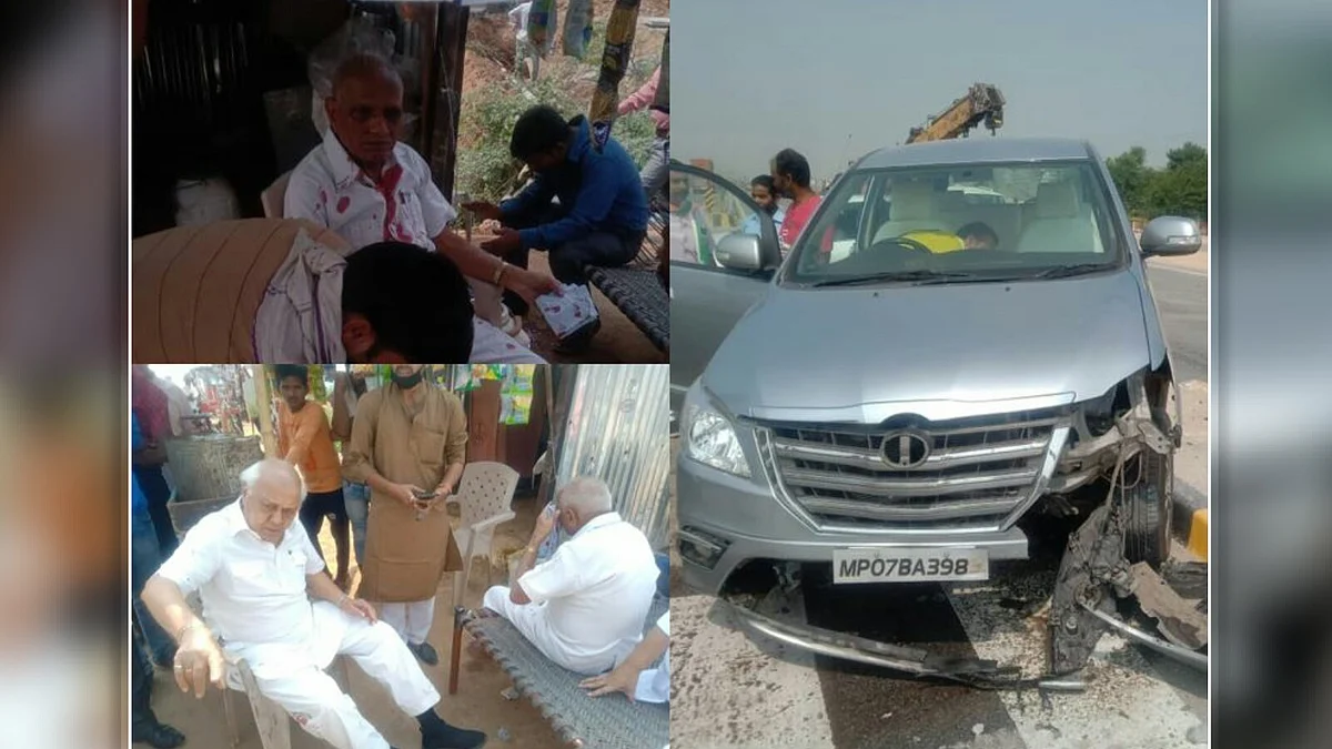 कांग्रेस की डबरा रैली से पहले हादसा, कार दुर्घटना में 2 पूर्व मंत्री घायल