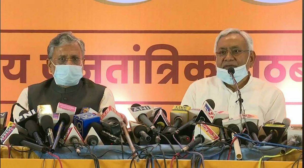 NDA की प्रेस वार्ता में बोले CM नीतीश- कोरोना लड़ाई में बिहार सबसे आगे