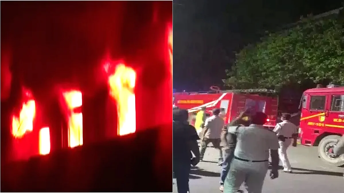 Fire in Kolkata Five-Storey Building
