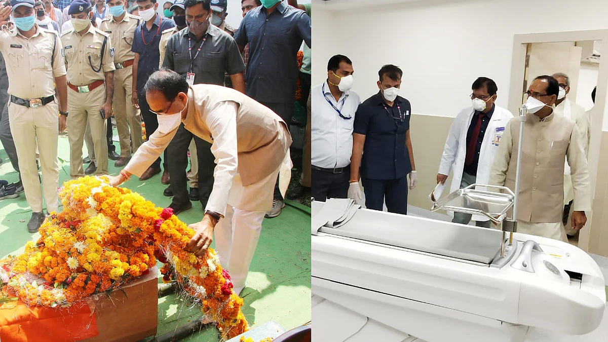चुनावी दौरे के दौरान CM शिवराज कई कार्यक्रमों में हुए शामिल, दी श्रद्धांजलि