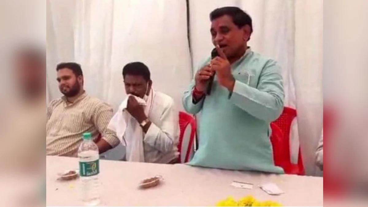 खंडवा: BJP विधानसभा प्रत्याशी नारायण पटेल के लड़खड़ाए बोल, कह दी ये बात