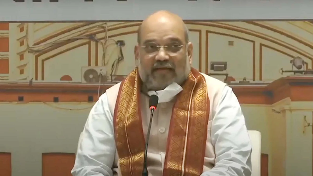 कोलकाता: प्रेस वार्ता में बोले शाह- BJP को मौका दे बनाएंगे सोनार बांग्ला