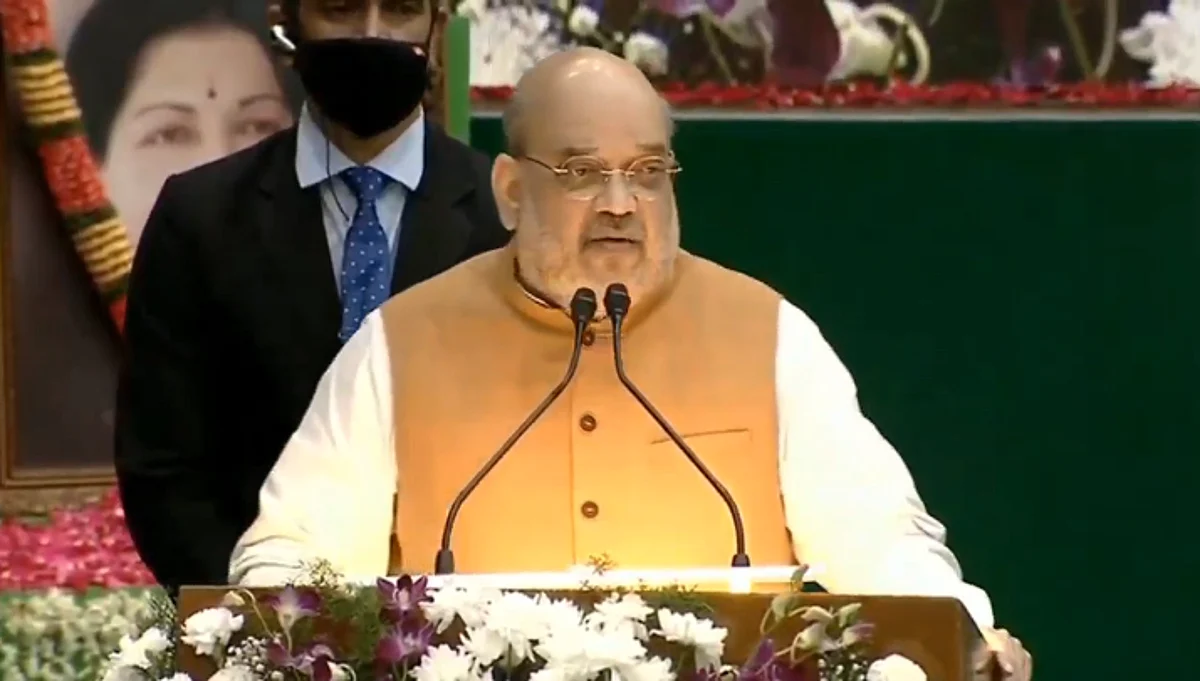चेन्नई में बोले अमित शाह- NDA सरकार चट्टान की तरह तमिलनाडु के साथ खड़ी है