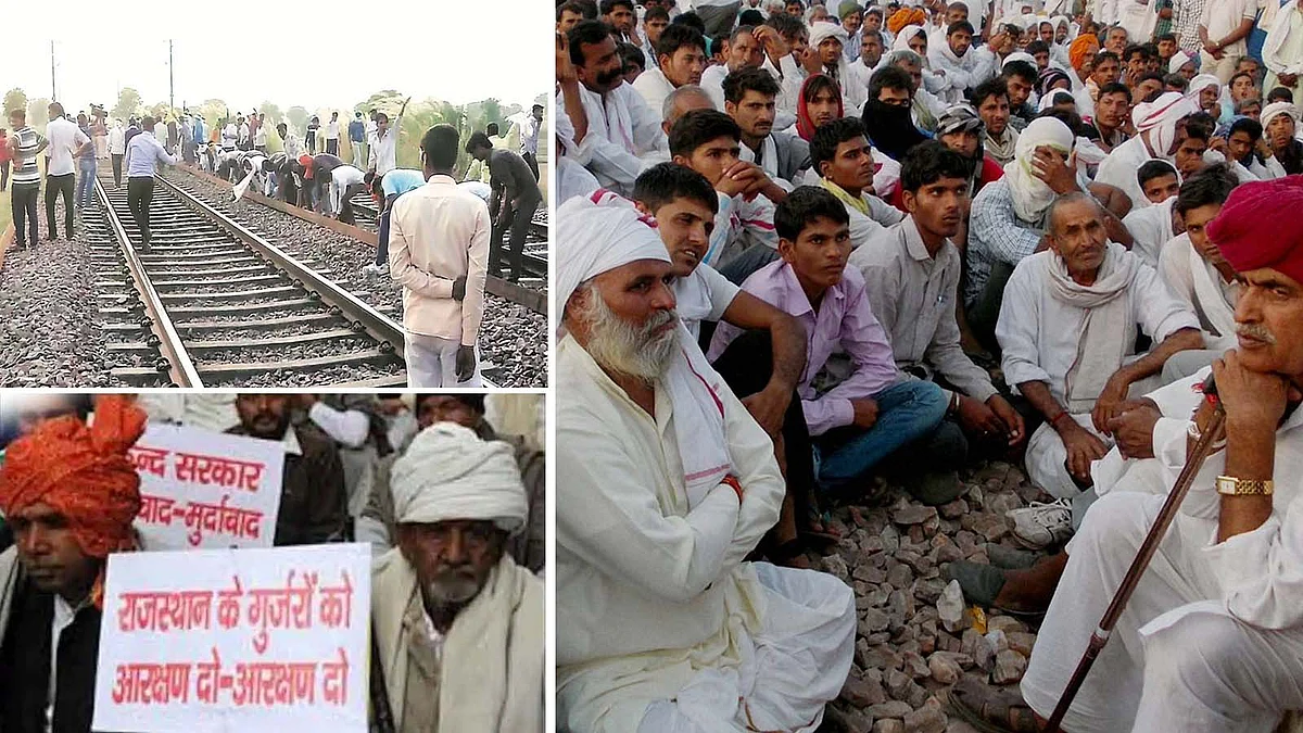 आरक्षण को लेकर गुर्जर आंदोलन-5 जिलों में इंटरनेट बंद, 60 ट्रेनें डायवर्ट