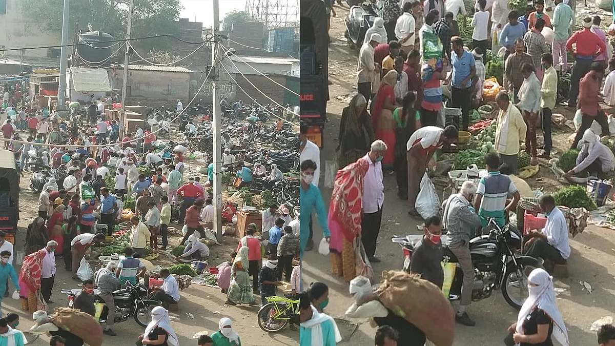 उड़ी सोशल डिस्टेंसिंग की धज्जियां
