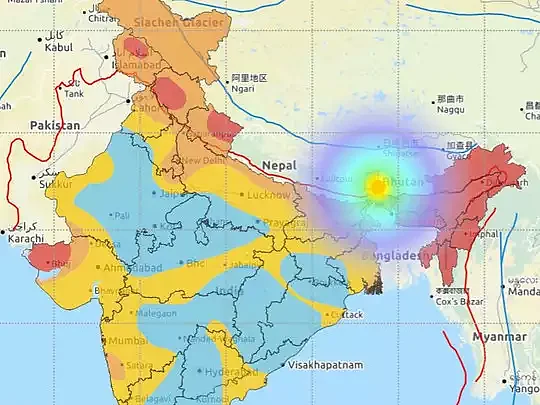 भूकंप के झटके