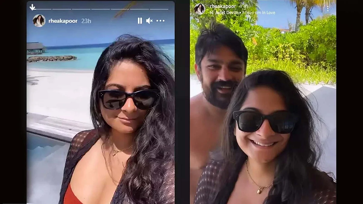 मालदीव में हनीमून एन्जॉय कर रही हैं Rhea Kapoor, वायरल हुई रोमांटिक तस्वीरें