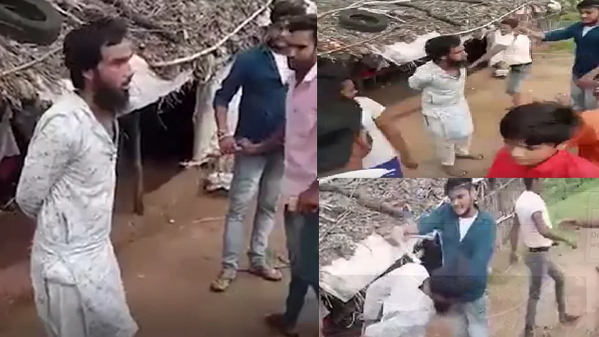Shivpuri: रेप के आरोपी को लोगों ने पकड़ कर जमकर पीटा, किया पुलिस के हवाले