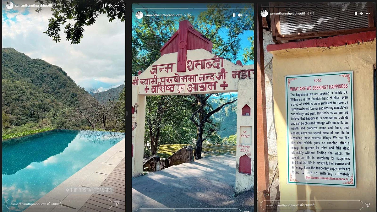 सामंथा ने ऋषिकेश की प्राकृतिक सुंदरता की फोटोज शेयर की