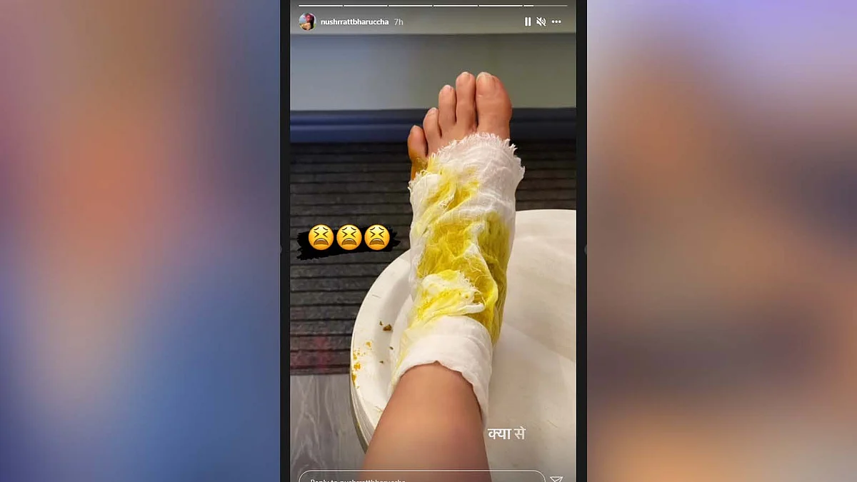 फिल्म 'जनहित में जारी' के सेट पर घायल हुई नुसरत भरूचा