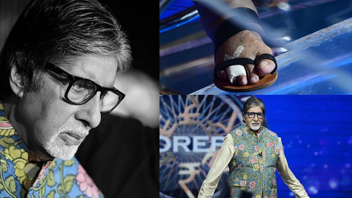 KBC 13: Amitabh Bachchan Injured his Toe