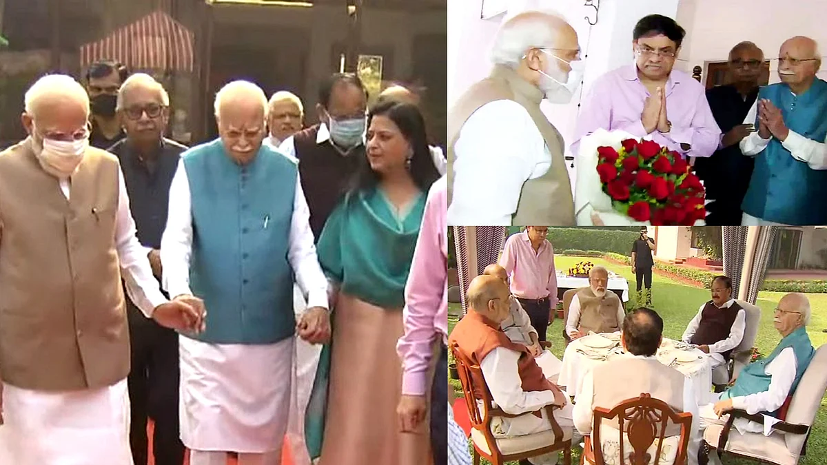 उपराष्ट्रपति, प्रधानमंत्री समेत नेताओं ने LK आडवाणी के घर पहुंचकर पर मनाया बर्थडे