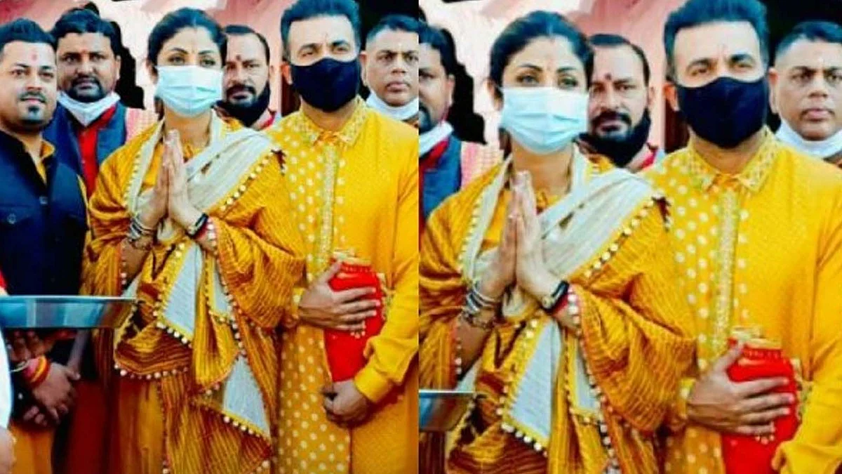 पति संग मां चामुंडा का आशीर्वाद लेने पहुंची शिल्पा शेट्टी