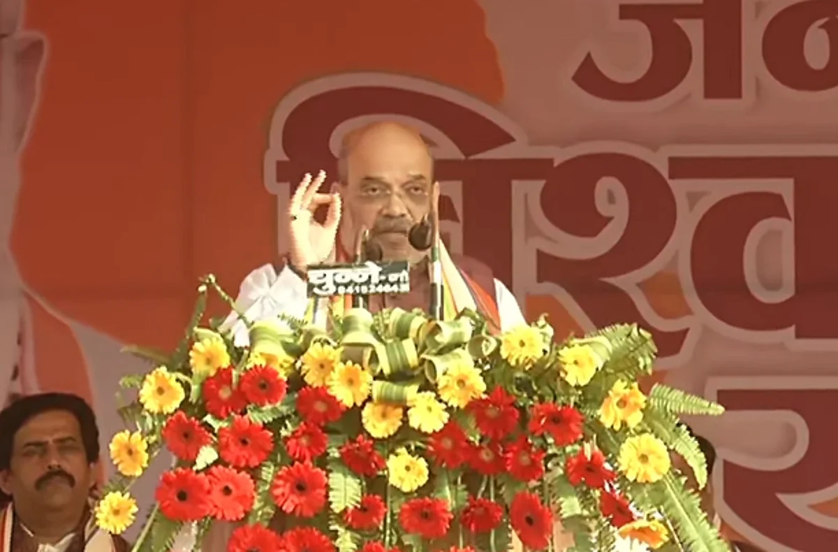 संत कबीर नगर जनसभा में बोले शाह- अखिलेश बाबू दम हो तो मंदिर निर्माण रोक लो
