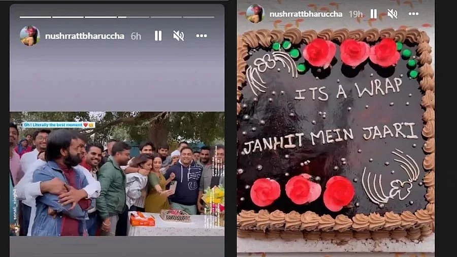 नुसरत भरूचा की फिल्म 'जनहित में जारी' की शूटिंग हुई पूरी, सामने आई तस्वीरें